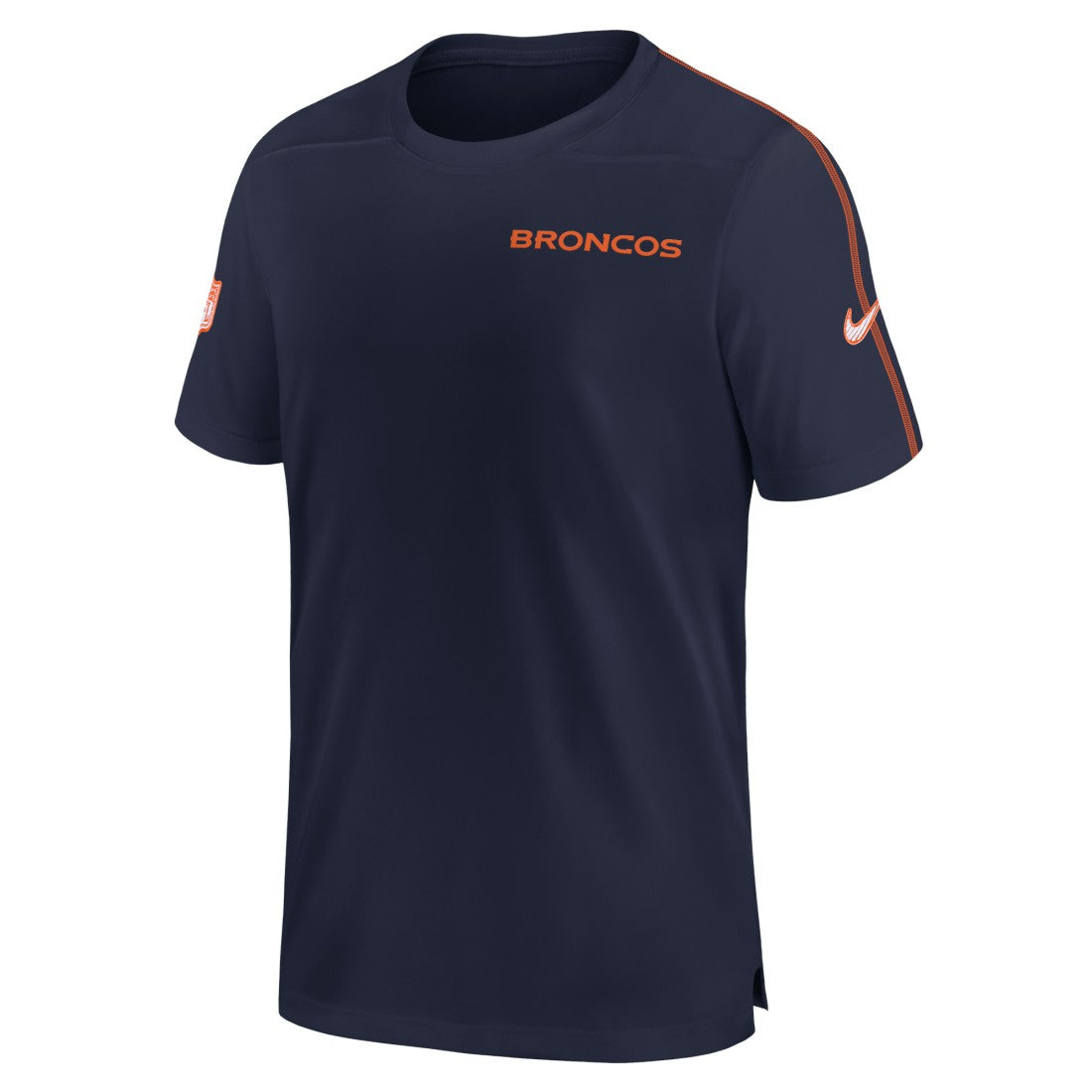Denver Broncos 2024 Sideline Coach UV Performance T-Shirt - Navy on sale