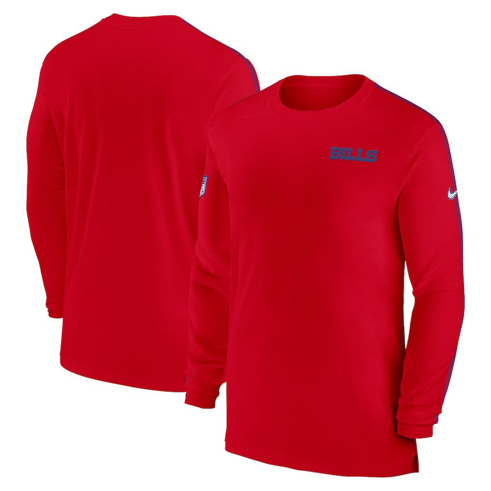 Buffalo Bills Sideline Coach UV Performance Long Sleeve T-Shirt - Red sale