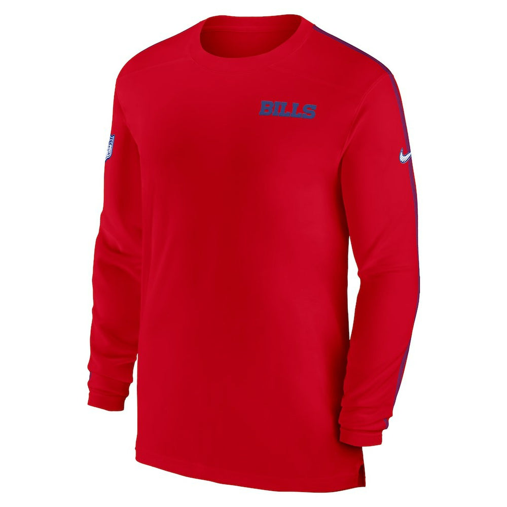 Buffalo Bills Sideline Coach UV Performance Long Sleeve T-Shirt - Red sale