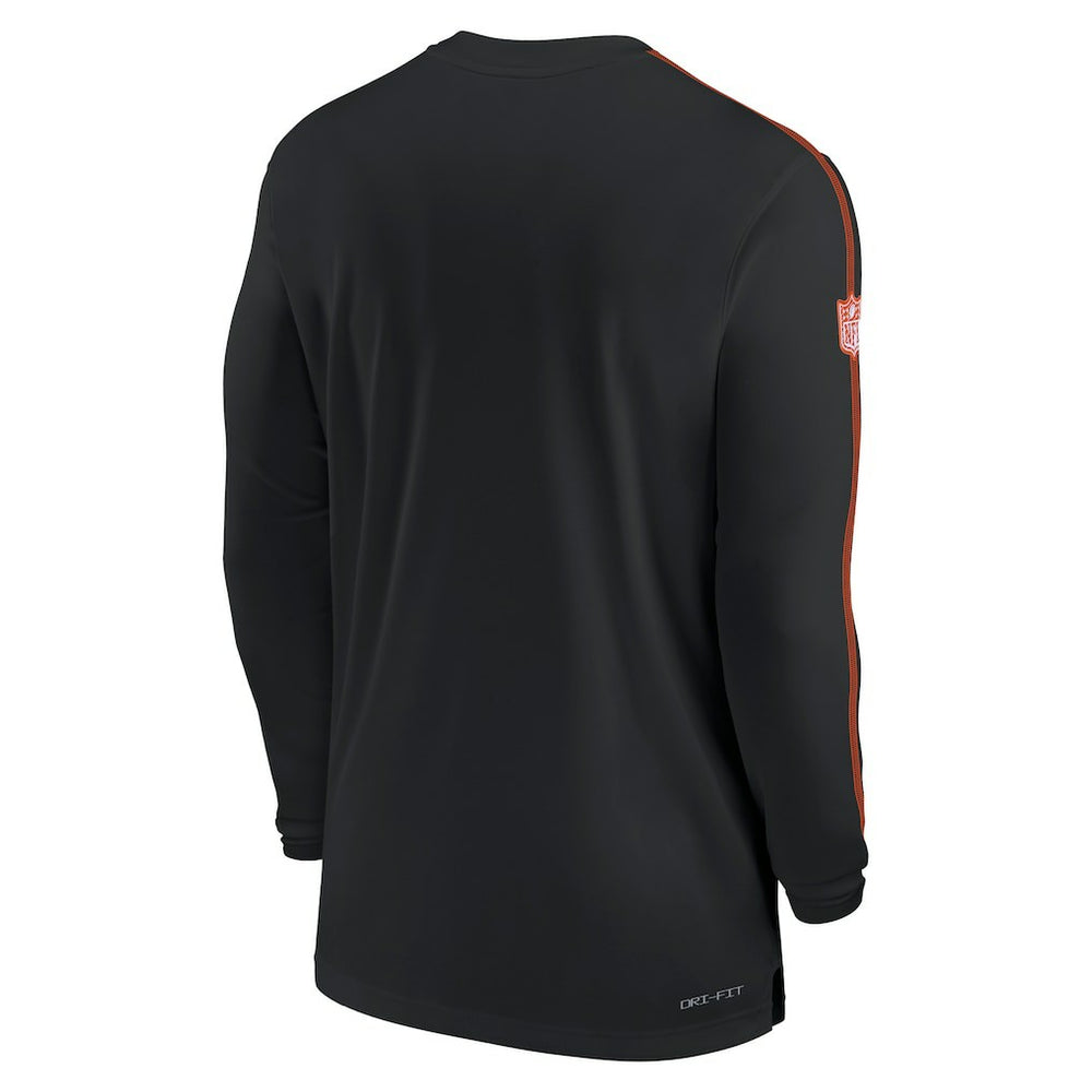 Cincinnati Bengals Sideline Coach UV Performance Long Sleeve T-Shirt - Black sale