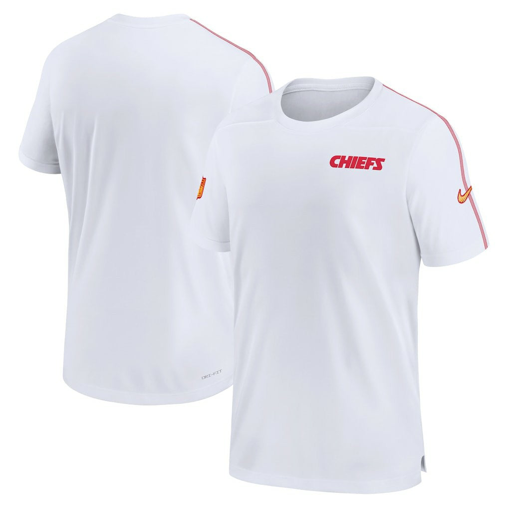 Kansas City Chiefs 2024 Sideline Coach UV Performance T-Shirt - White on sale