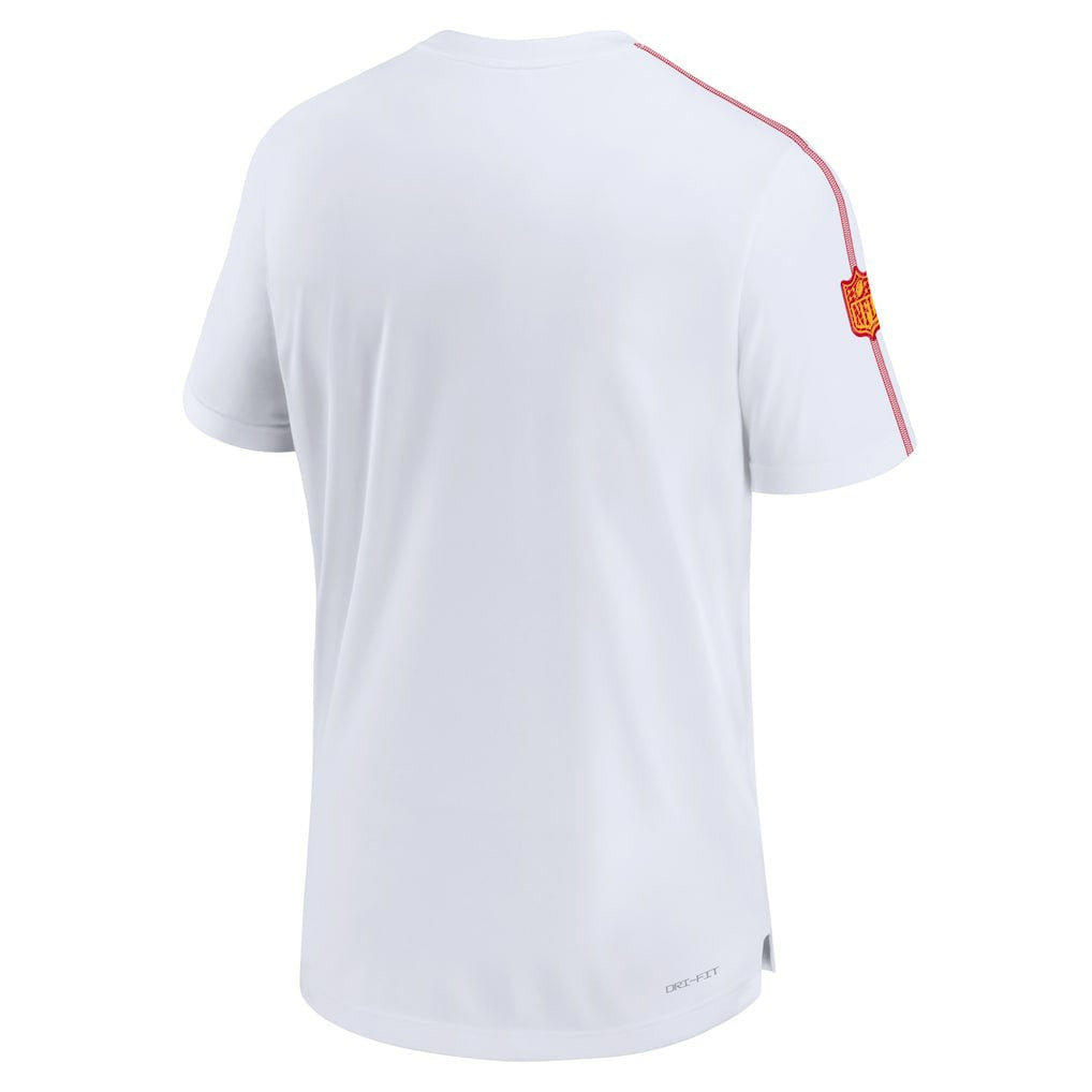 Kansas City Chiefs 2024 Sideline Coach UV Performance T-Shirt - White on sale