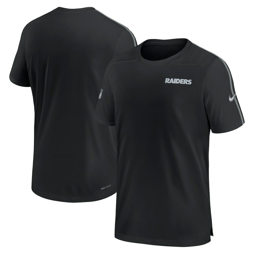 Las Vegas Raiders 2024 Sideline Coach UV Performance T-Shirt - Black for sale