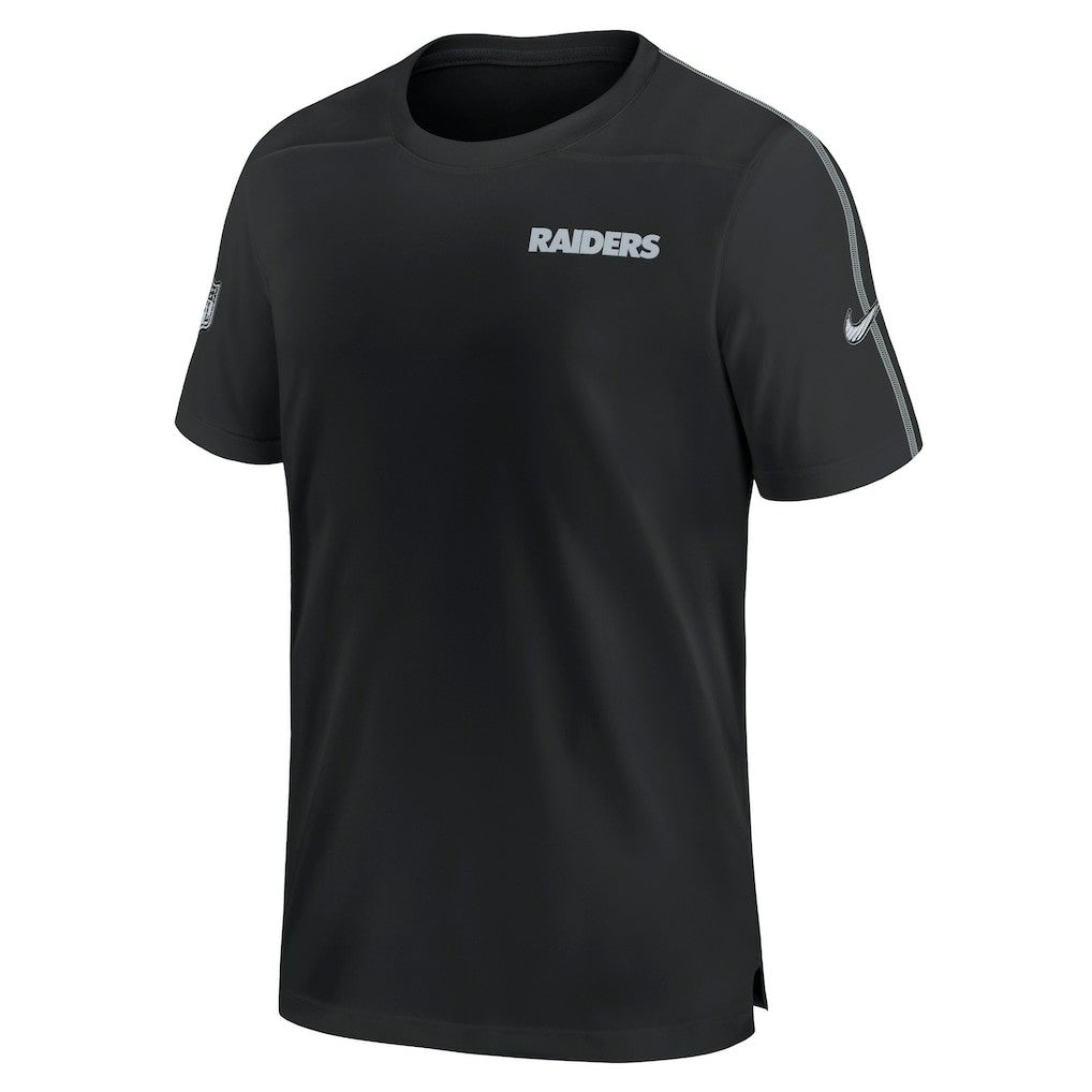 Las Vegas Raiders 2024 Sideline Coach UV Performance T-Shirt - Black for sale