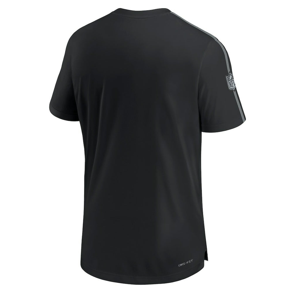 Las Vegas Raiders 2024 Sideline Coach UV Performance T-Shirt - Black for sale