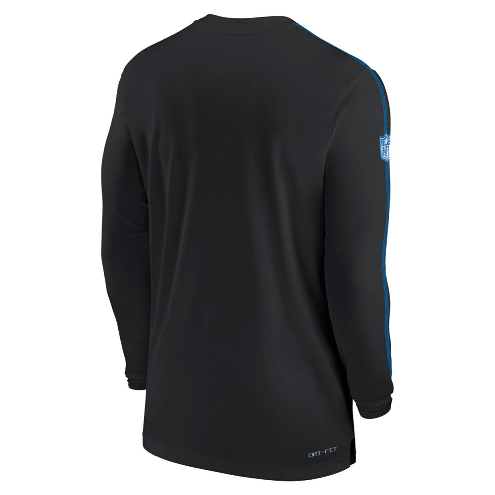 Detroit Lions Sideline Coach UV Performance Long Sleeve T-Shirt - Black sale