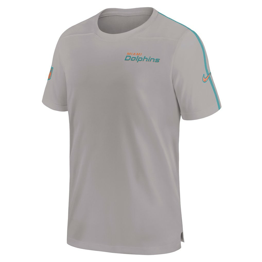 Miami Dolphins 2024 Sideline Coach UV Performance T-Shirt - Gray online