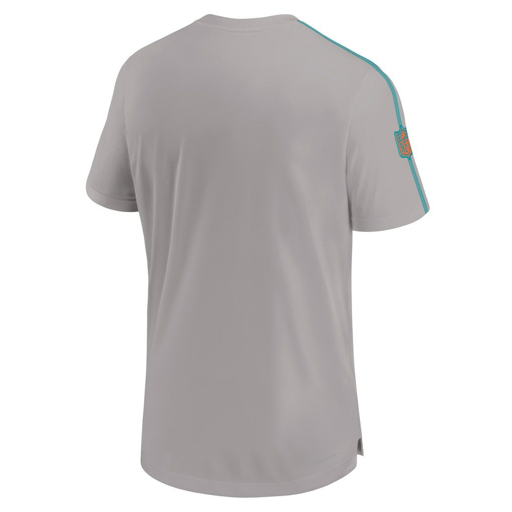 Miami Dolphins 2024 Sideline Coach UV Performance T-Shirt - Gray online