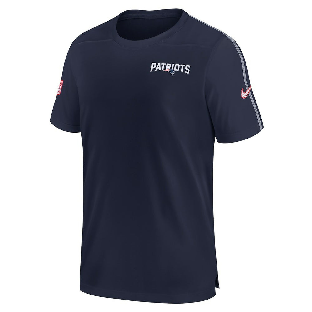 New England Patriots 2024 Sideline Coach UV Performance T-Shirt - Navy on sale