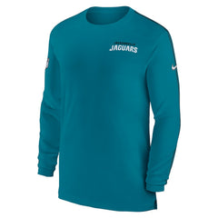 Jacksonville Jaguars Sideline Coach UV Performance Long Sleeve T-Shirt - Teal sale