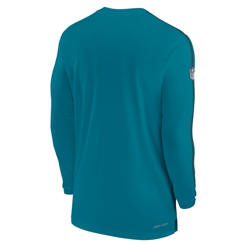 Jacksonville Jaguars Sideline Coach UV Performance Long Sleeve T-Shirt - Teal sale
