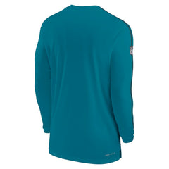 Jacksonville Jaguars Sideline Coach UV Performance Long Sleeve T-Shirt - Teal sale
