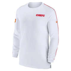 Kansas City Chiefs Sideline Coach UV Performance Long Sleeve T-Shirt - White for sale