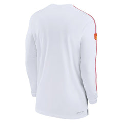 Kansas City Chiefs Sideline Coach UV Performance Long Sleeve T-Shirt - White for sale