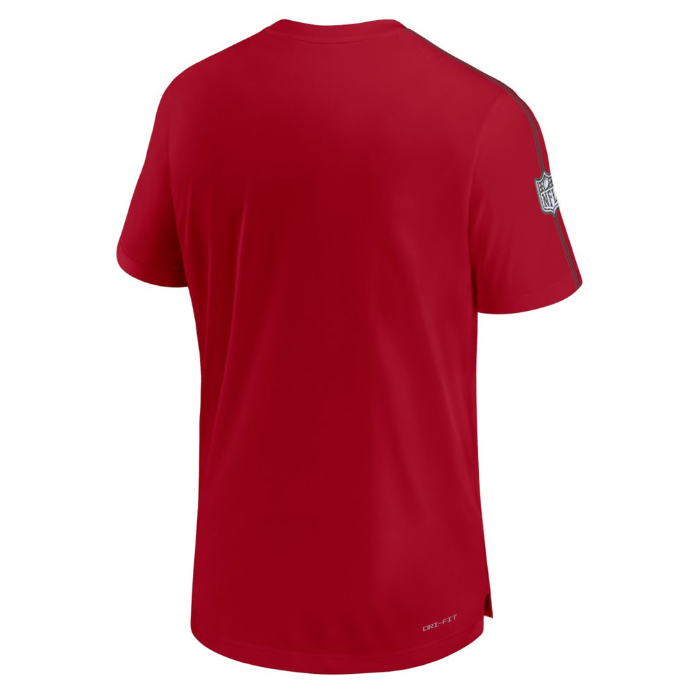 Tampa Bay Buccaneers 2024 Sideline Coach UV Performance T-Shirt - Red cheap