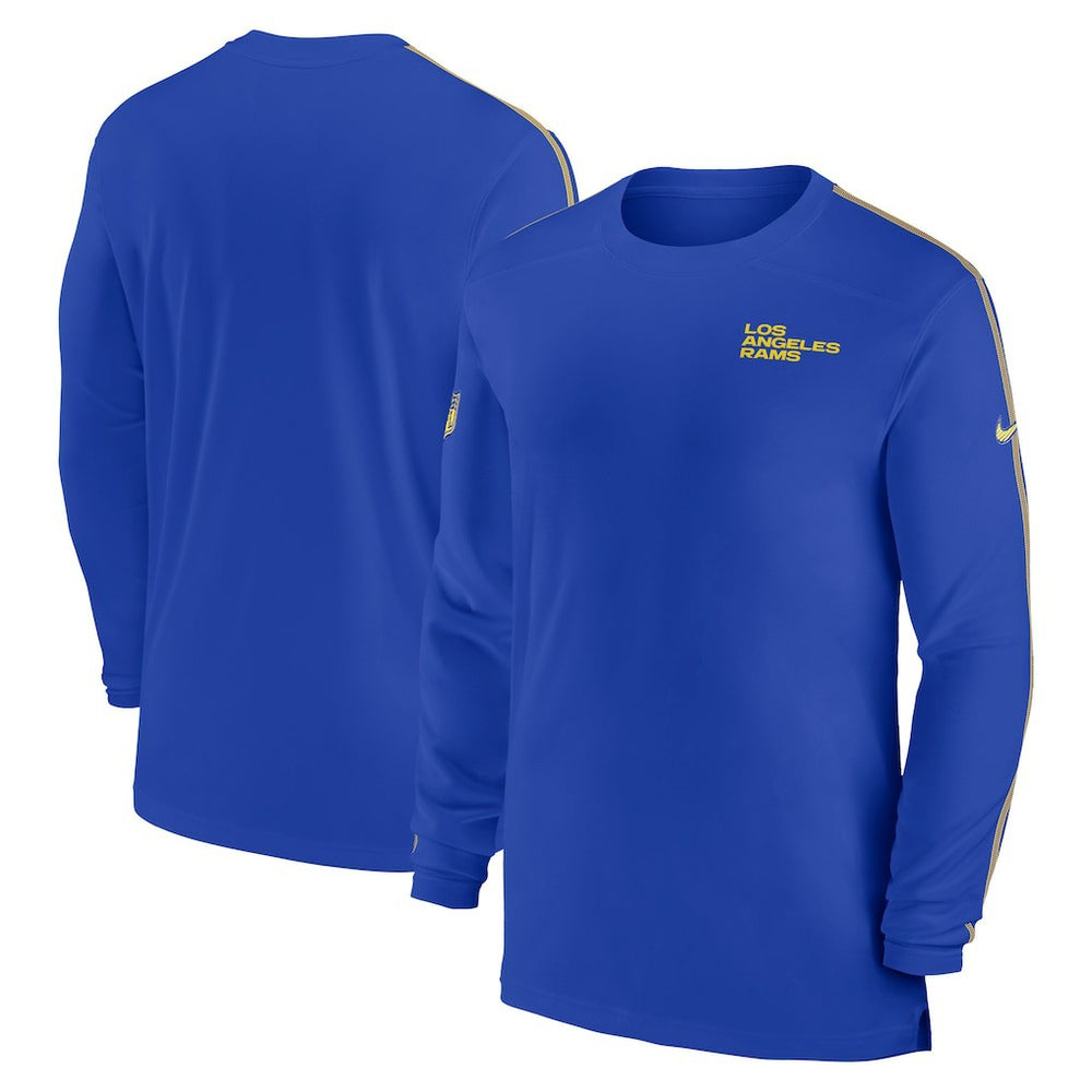 Los Angeles Rams Sideline Coach UV Performance Long Sleeve T-Shirt - Royal online