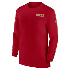 San Francisco 49ers Sideline Coach UV Performance Long Sleeve T-Shirt - Scarlet cheap