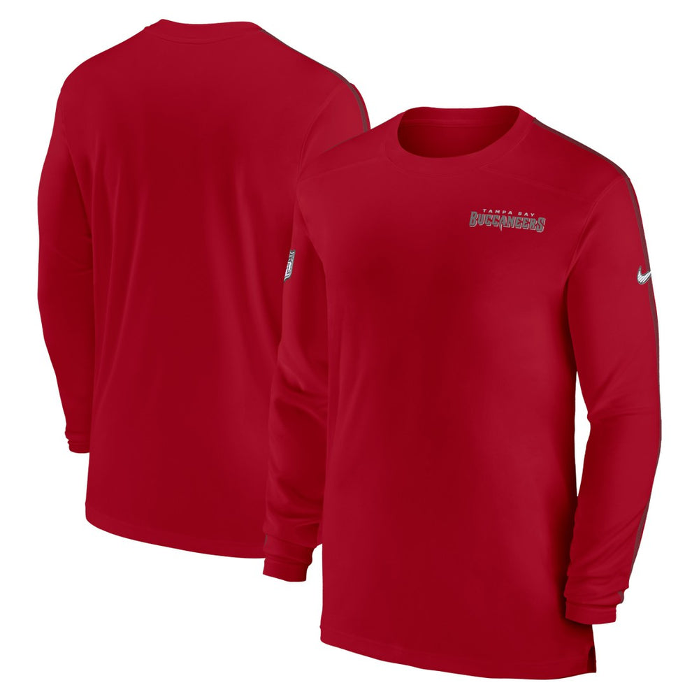 Tampa Bay Buccaneers Sideline Coach UV Performance Long Sleeve T-Shirt - Red online