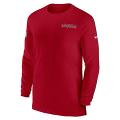 Tampa Bay Buccaneers Sideline Coach UV Performance Long Sleeve T-Shirt - Red online