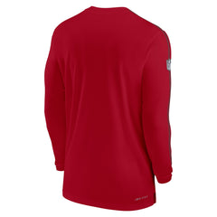 Tampa Bay Buccaneers Sideline Coach UV Performance Long Sleeve T-Shirt - Red online