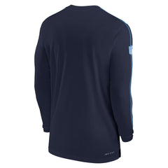 Tennessee Titans Sideline Coach UV Performance Long Sleeve T-Shirt - Navy sale
