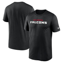 Atlanta Falcons Primetime Legend Wordmark Performance T-Shirt - Black for sale