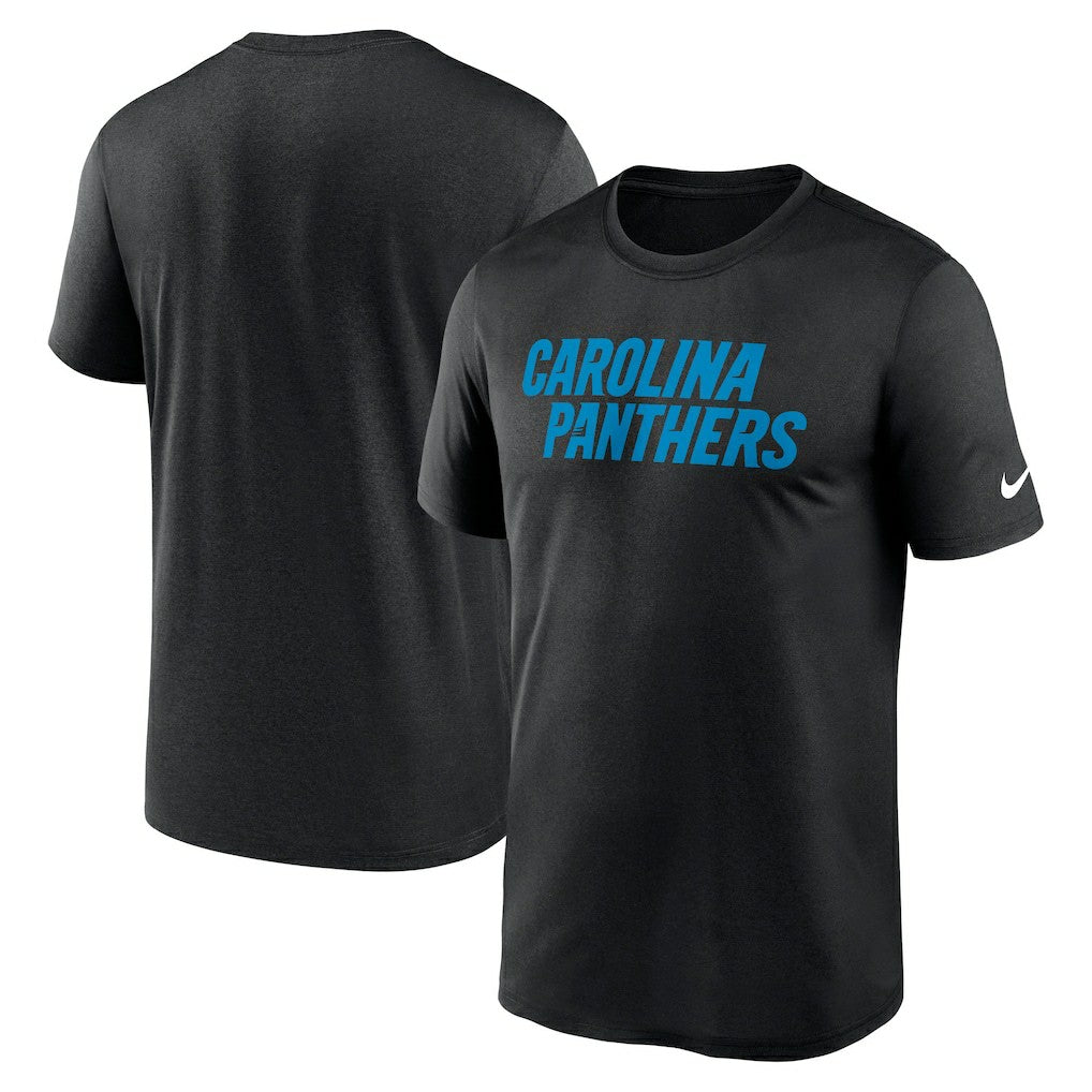 Carolina Panthers Primetime Legend Wordmark Performance T-Shirt - Black sale