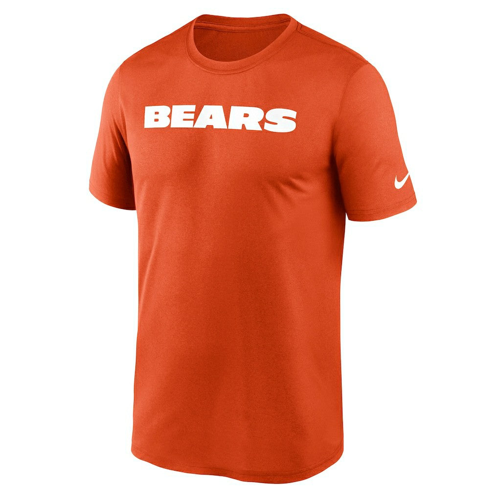 Chicago Bears Primetime Legend Wordmark Performance T-Shirt - Orange outlet