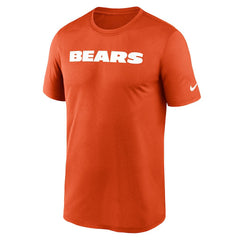 Chicago Bears Primetime Legend Wordmark Performance T-Shirt - Orange outlet