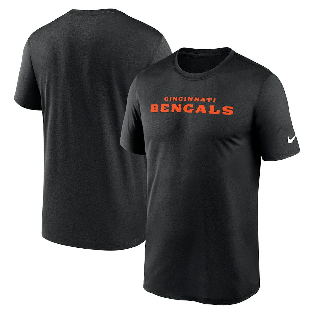 Cincinnati Bengals Primetime Legend Wordmark Performance T-Shirt - Black discount
