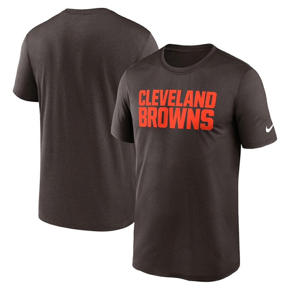 Cleveland Browns Primetime Legend Wordmark Performance T-Shirt - Brown sale