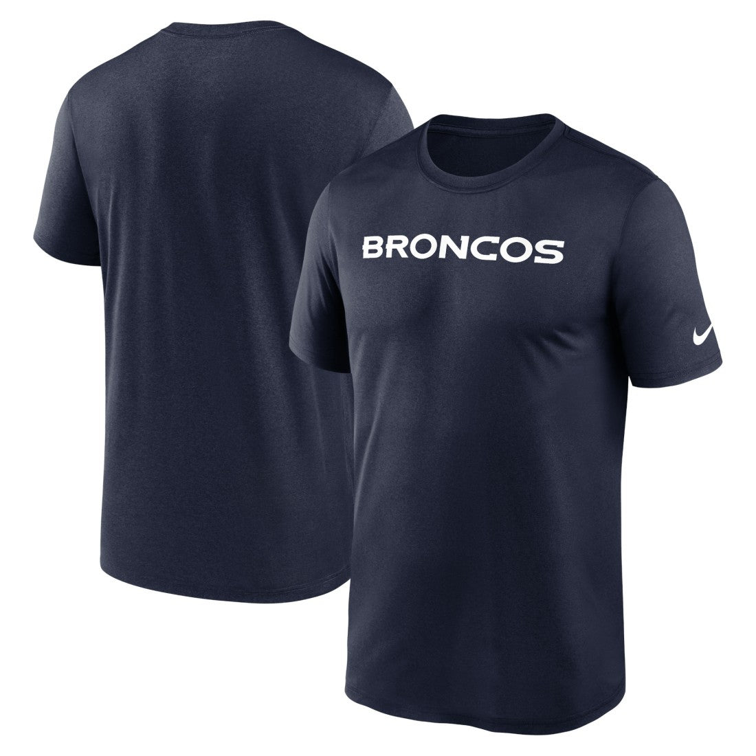 Denver Broncos Primetime Legend Wordmark Performance T-Shirt - Navy sale