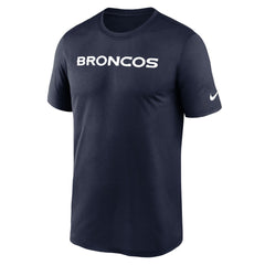 Denver Broncos Primetime Legend Wordmark Performance T-Shirt - Navy sale