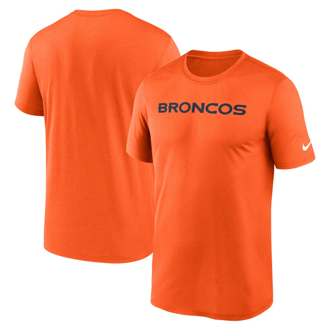 Denver Broncos Primetime Legend Wordmark Performance T-Shirt - Orange outlet