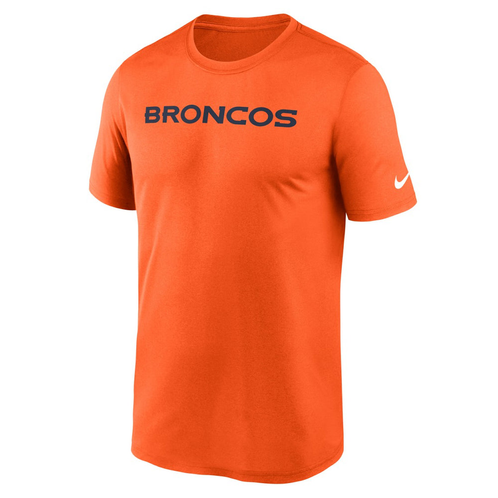 Denver Broncos Primetime Legend Wordmark Performance T-Shirt - Orange outlet