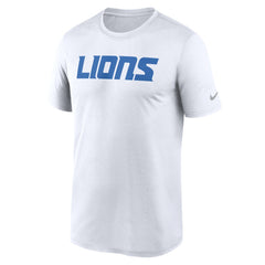 Detroit Lions Primetime Legend Wordmark Performance T-Shirt - White sale