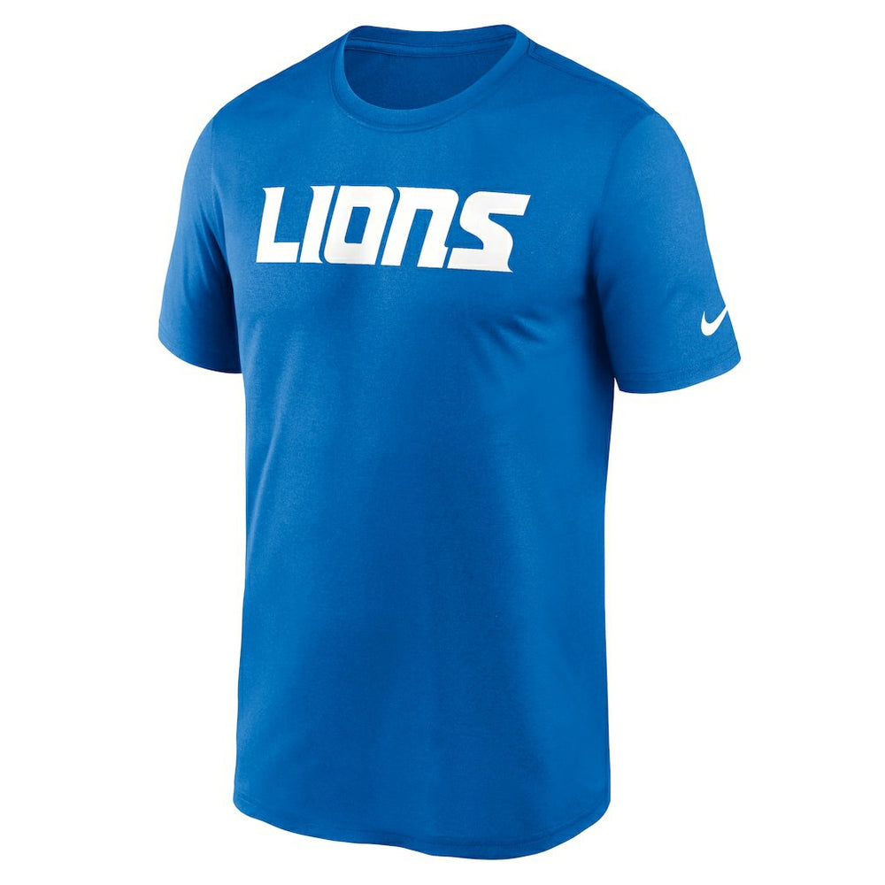 Detroit Lions Primetime Legend Wordmark Performance T-Shirt - Blue on sale