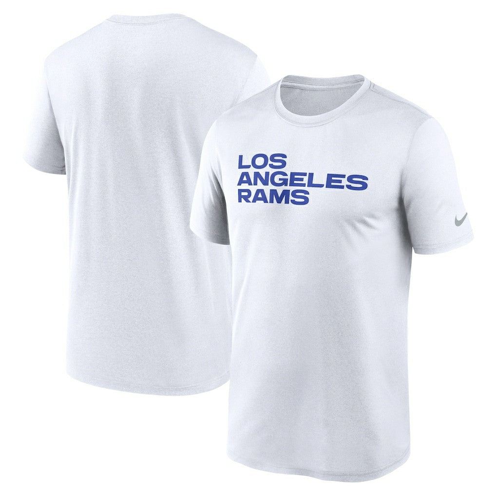 Los Angeles Rams Primetime Legend Wordmark Performance T-Shirt - White on sale