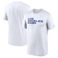 Los Angeles Rams Primetime Legend Wordmark Performance T-Shirt - White on sale