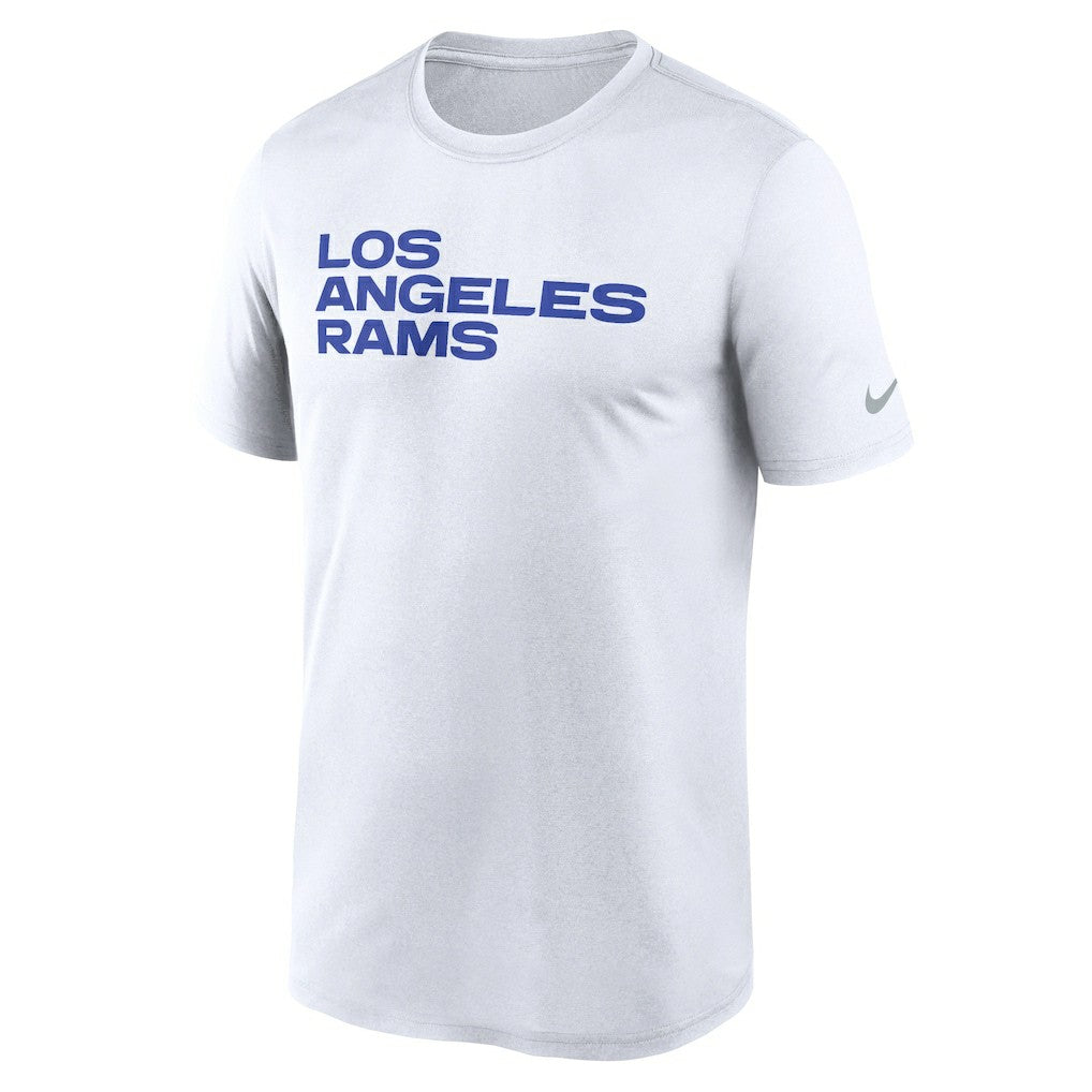 Los Angeles Rams Primetime Legend Wordmark Performance T-Shirt - White on sale