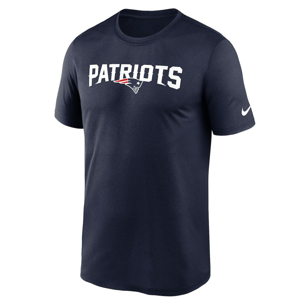 New England Patriots Primetime Legend Wordmark Performance T-Shirt - Navy sale