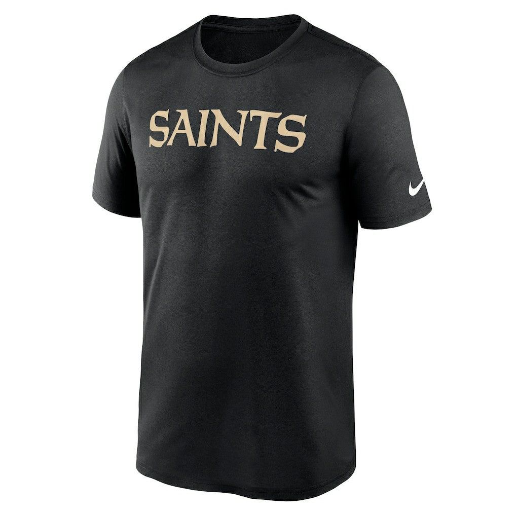 New Orleans Saints Primetime Legend Wordmark Performance T-Shirt - Black sale