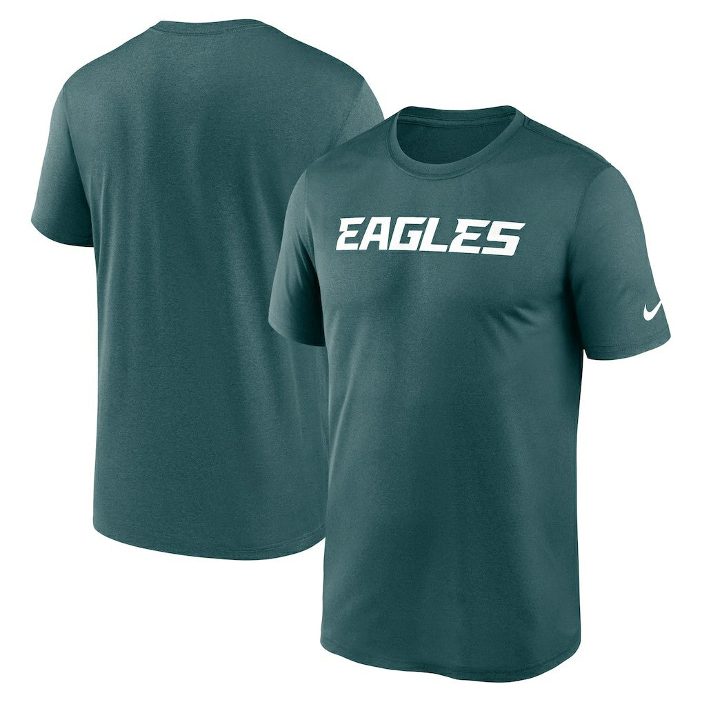 Philadelphia Eagles Primetime Legend Wordmark Performance T-Shirt - Midnight Green discount