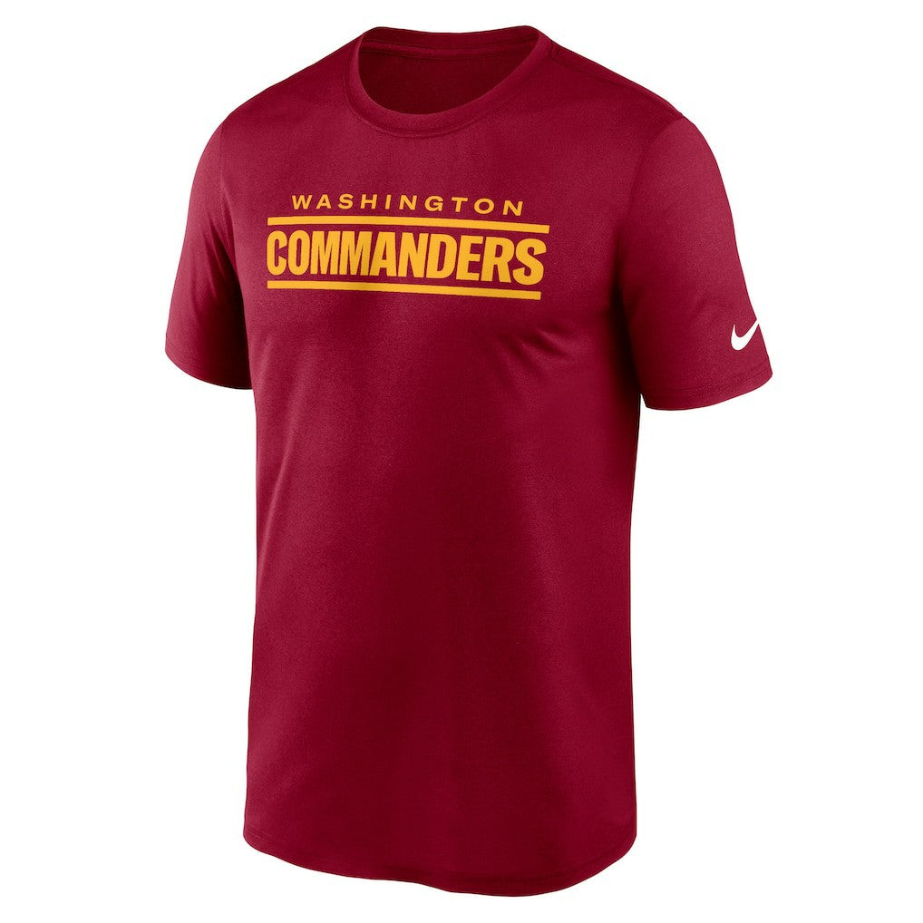 Washington Commanders Primetime Legend Wordmark Performance T-Shirt - Burgundy cheap