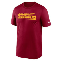 Washington Commanders Primetime Legend Wordmark Performance T-Shirt - Burgundy cheap