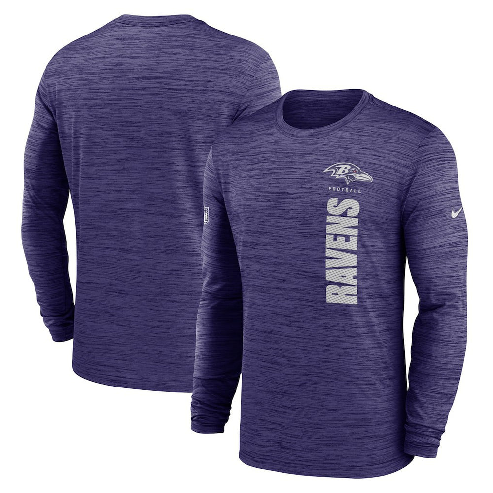 Baltimore Ravens Sideline Velocity Dri-FIT Long Sleeve T-Shirt - Purple for sale
