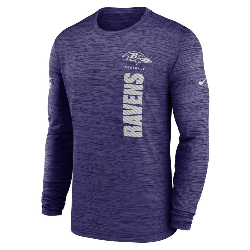 Baltimore Ravens Sideline Velocity Dri-FIT Long Sleeve T-Shirt - Purple for sale