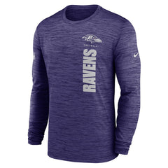 Baltimore Ravens Sideline Velocity Dri-FIT Long Sleeve T-Shirt - Purple for sale
