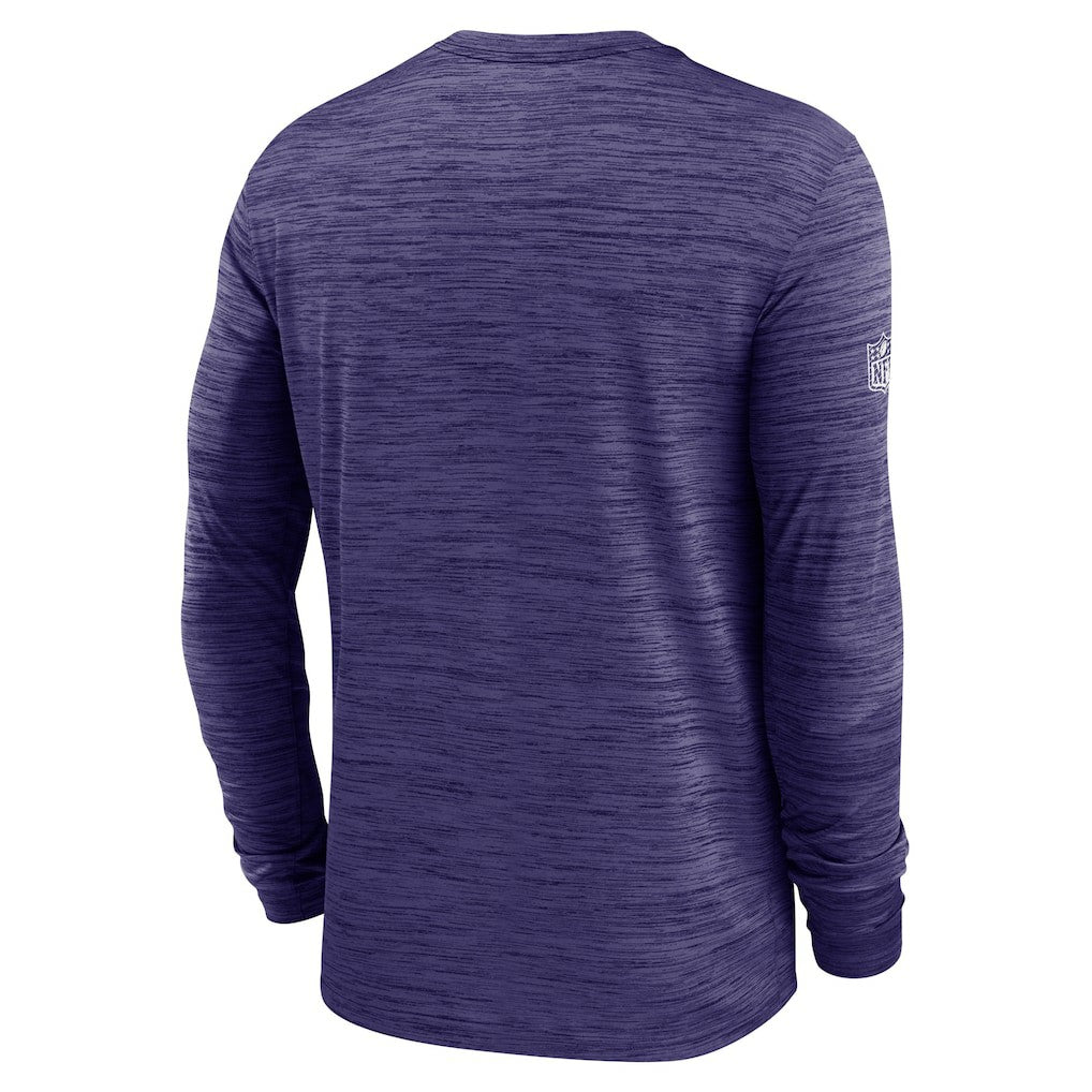 Baltimore Ravens Sideline Velocity Dri-FIT Long Sleeve T-Shirt - Purple for sale