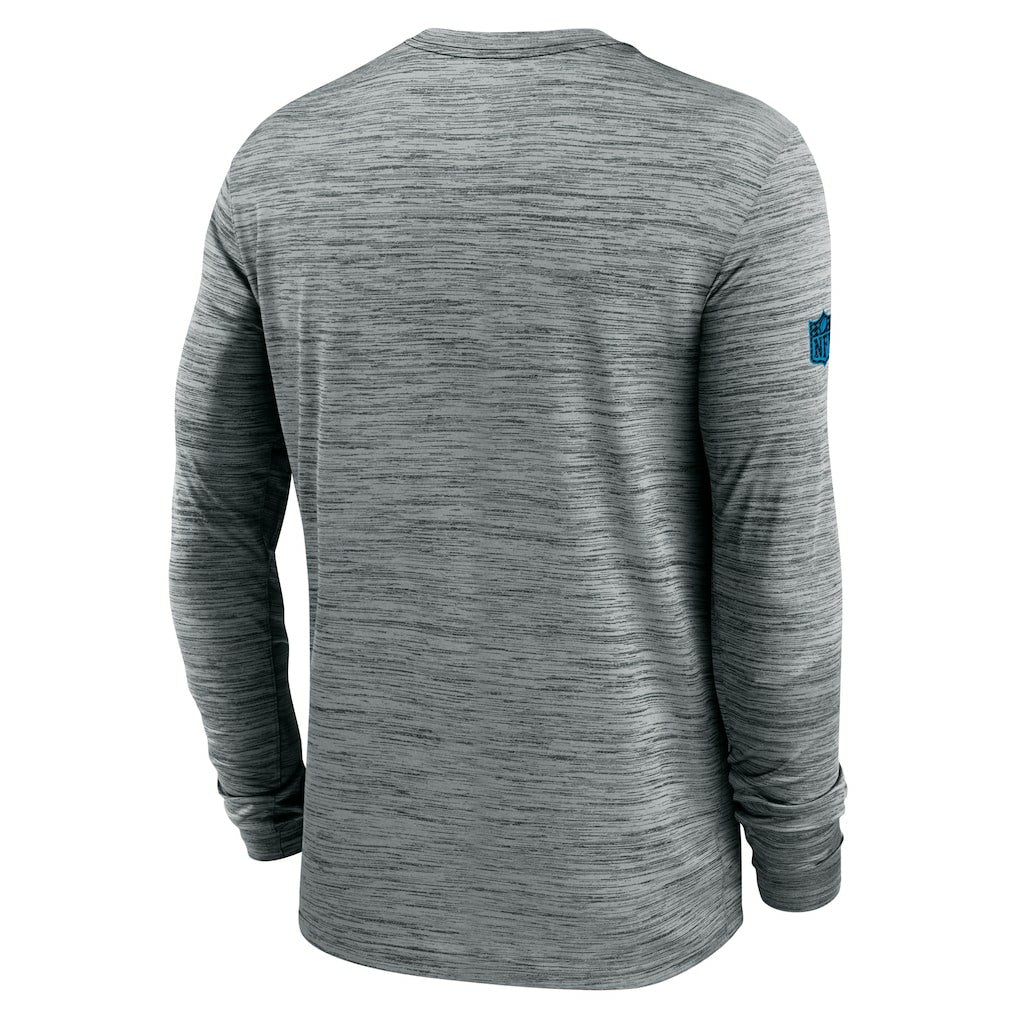 Carolina Panthers Sideline Velocity Dri-FIT Long Sleeve T-Shirt - Gray for sale